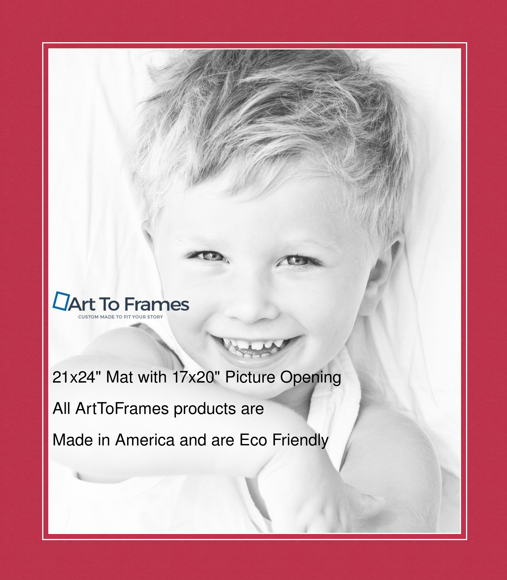 ArtToFrames Custom Red Rouge Picture Photo Frame Mat Matting Board LG - Picture 39 of 150