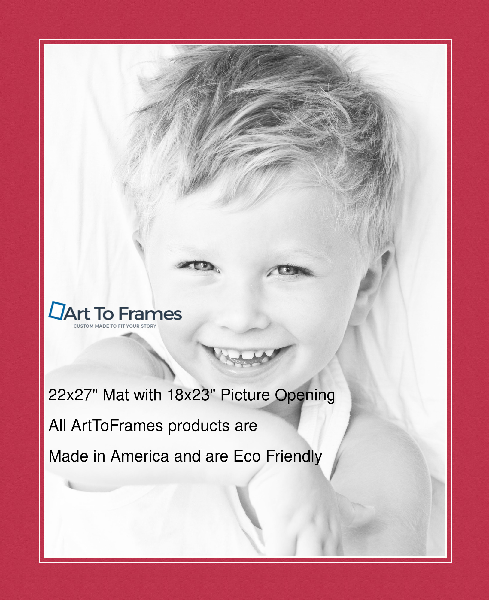 ArtToFrames Custom Red Rouge Picture Photo Frame Mat Matting Board LG - Picture 59 of 150