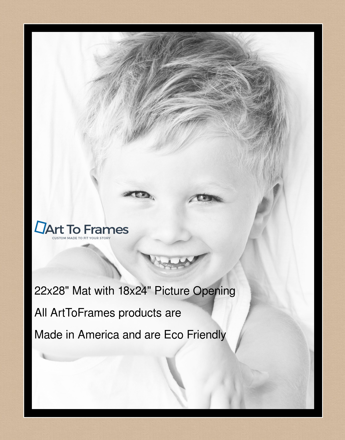 ArtToFrames Custom Brown Scotch Mist Picture Photo Frame Mat Matting Board - Picture 36 of 41