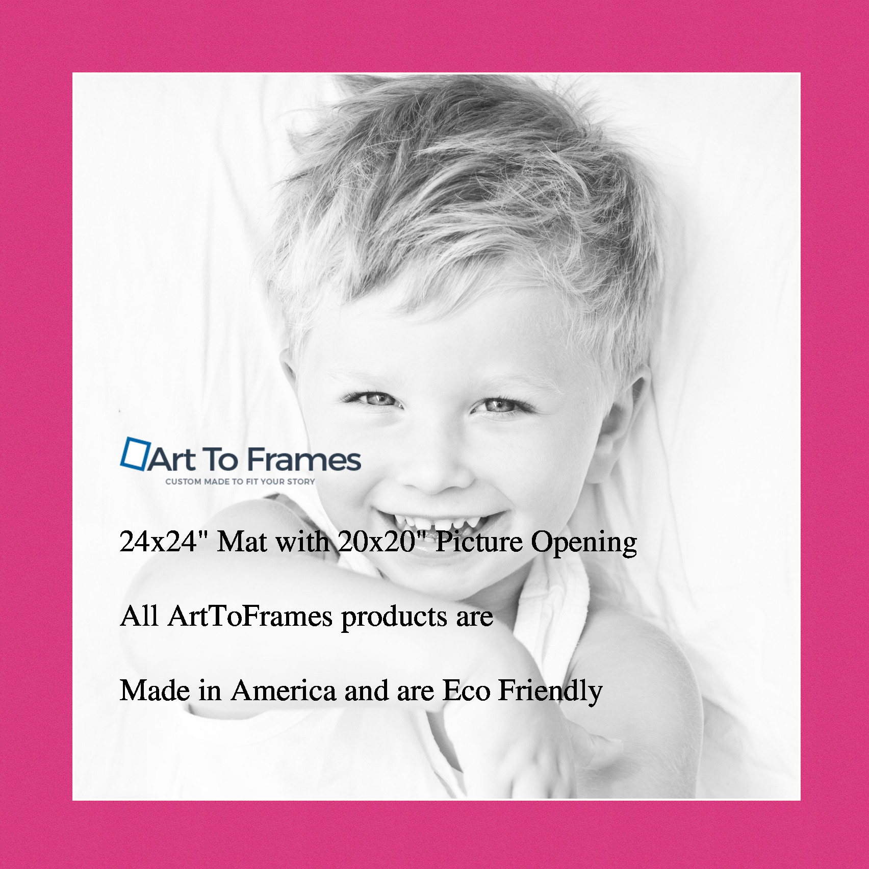 ArtToFrames Custom Pink Tulip Picture Photo Frame Mat Matting Board - Picture 37 of 41