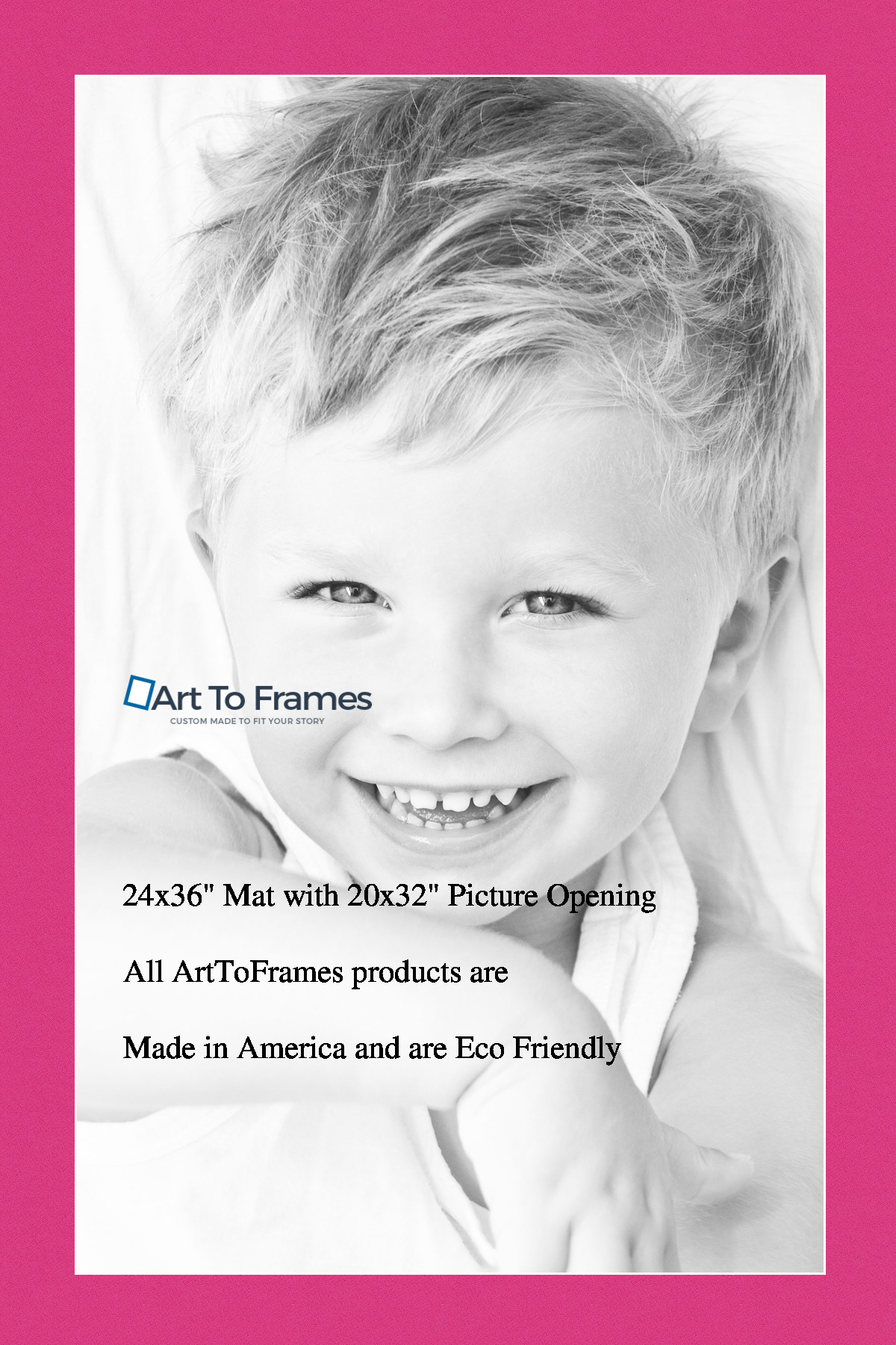 ArtToFrames Custom Pink Tulip Picture Photo Frame Mat Matting Board - Picture 39 of 41