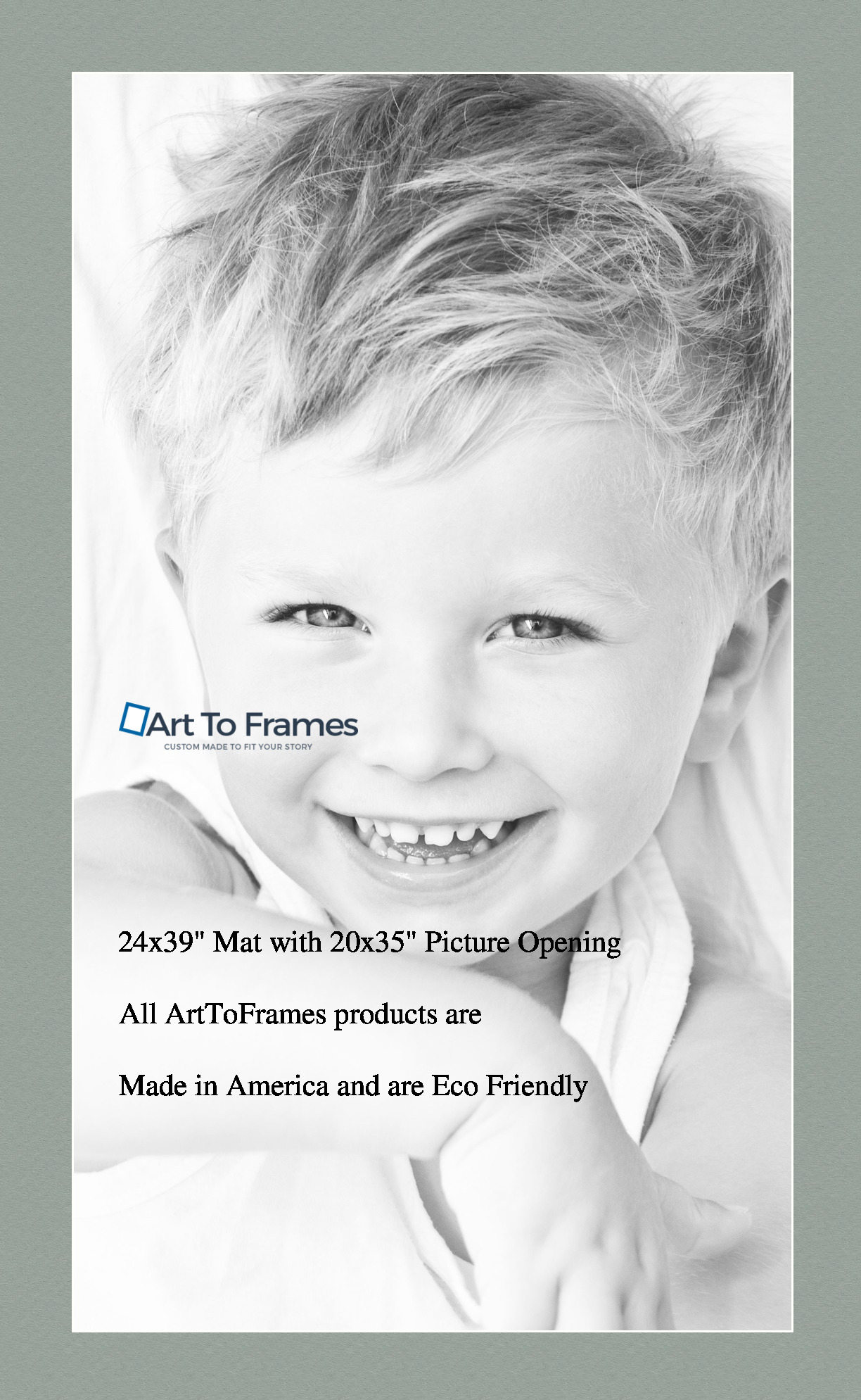 ArtToFrames Custom Green Silverpine Picture Photo Frame Mat Matting Board LG - Picture 106 of 157