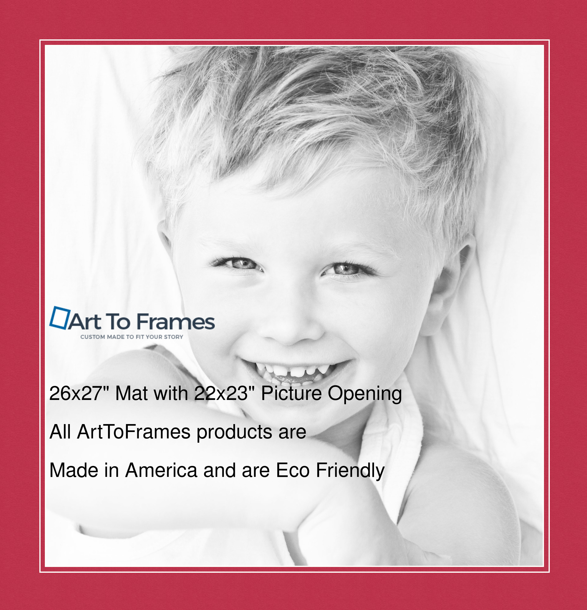 ArtToFrames Custom Red Rouge Picture Photo Frame Mat Matting Board LG - Picture 116 of 150