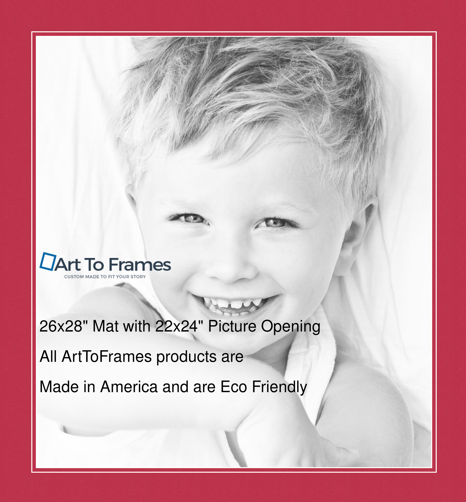 ArtToFrames Custom Red Rouge Picture Photo Frame Mat Matting Board LG - Picture 117 of 150