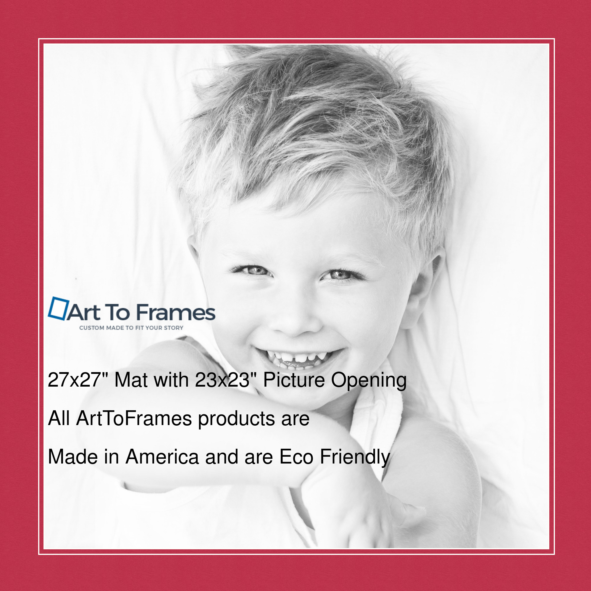 ArtToFrames Custom Red Rouge Picture Photo Frame Mat Matting Board LG - Picture 128 of 150