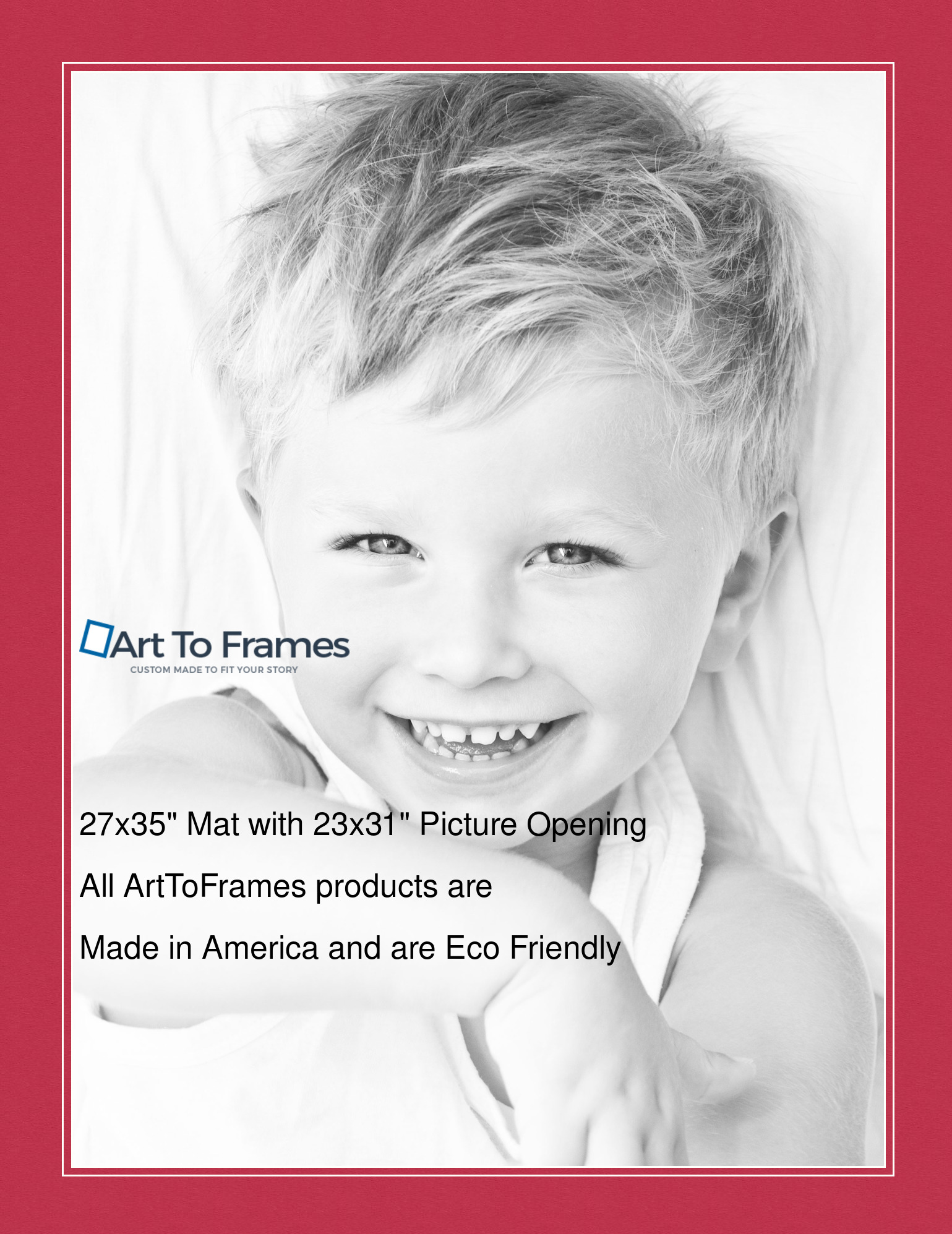 ArtToFrames Custom Red Rouge Picture Photo Frame Mat Matting Board LG - Picture 136 of 150