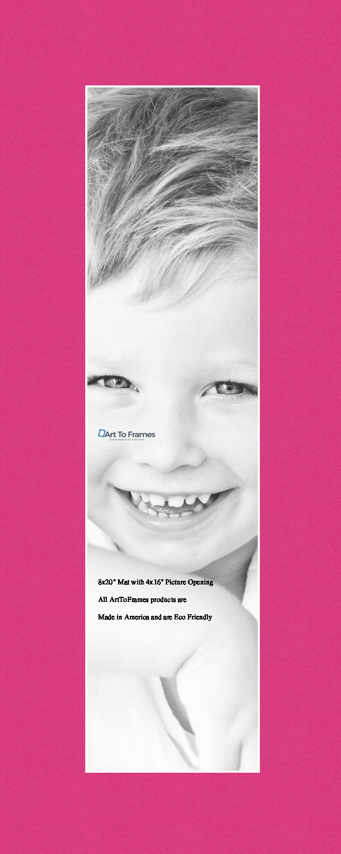 ArtToFrames Custom Pink Tulip Picture Photo Frame Mat Matting Board - Picture 9 of 41