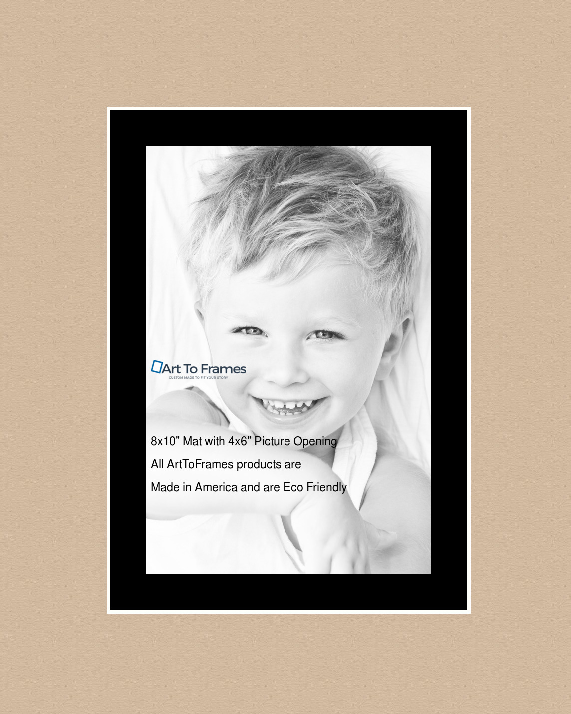 ArtToFrames Custom Brown Scotch Mist Picture Photo Frame Mat Matting Board - Picture 7 of 41