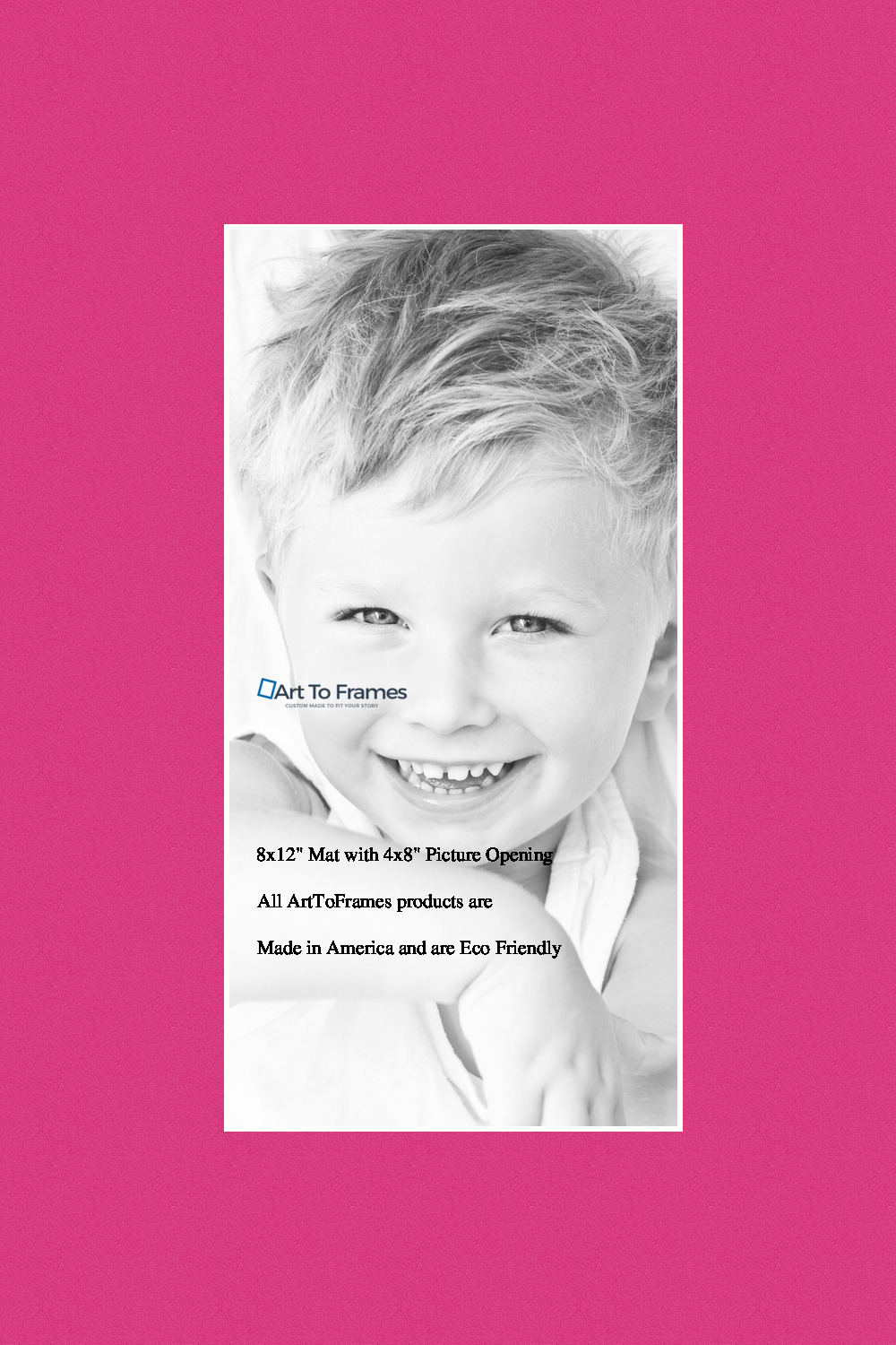 ArtToFrames Custom Pink Tulip Picture Photo Frame Mat Matting Board - Picture 8 of 41