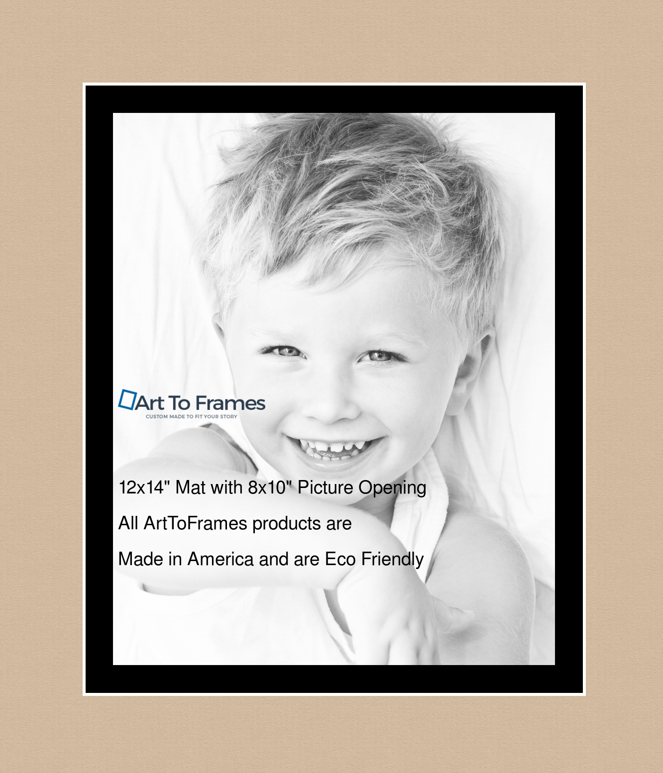 ArtToFrames Custom Brown Scotch Mist Picture Photo Frame Mat Matting Board - Picture 18 of 41