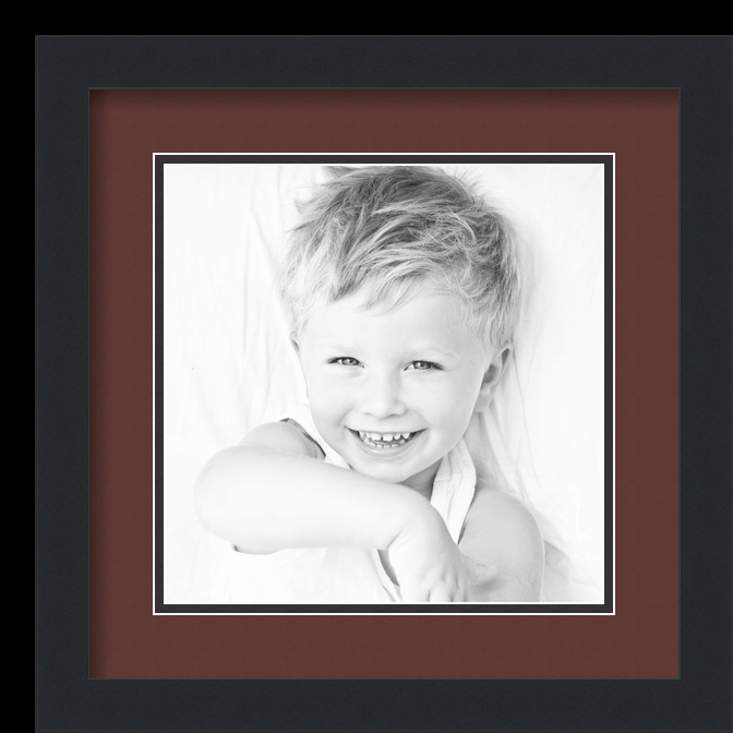 ArtToFrames matt 14x14 schwarzer Bilderrahmen mit 2" Doppelmatte, 10x10 Öffnung - Bild 394 von 497