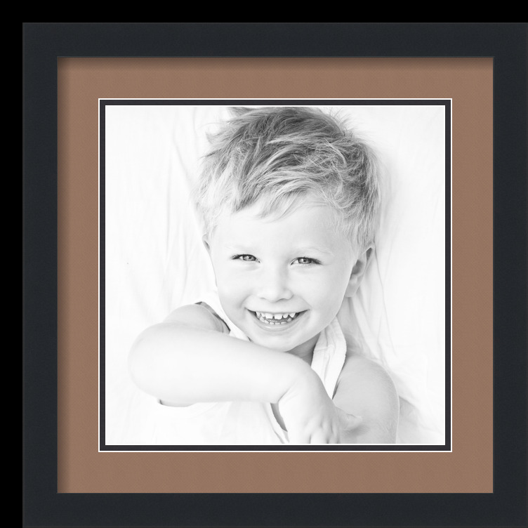 ArtToFrames Matted 16x16 Black Picture Frame with 2" Double Mat, 12x12 Opening - Picture 138 of 497