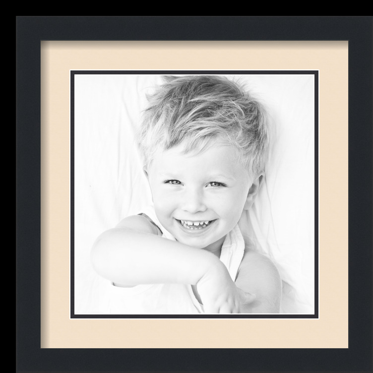 ArtToFrames Matted 16x16 Black Picture Frame with 2" Double Mat, 12x12 Opening - Picture 282 of 497