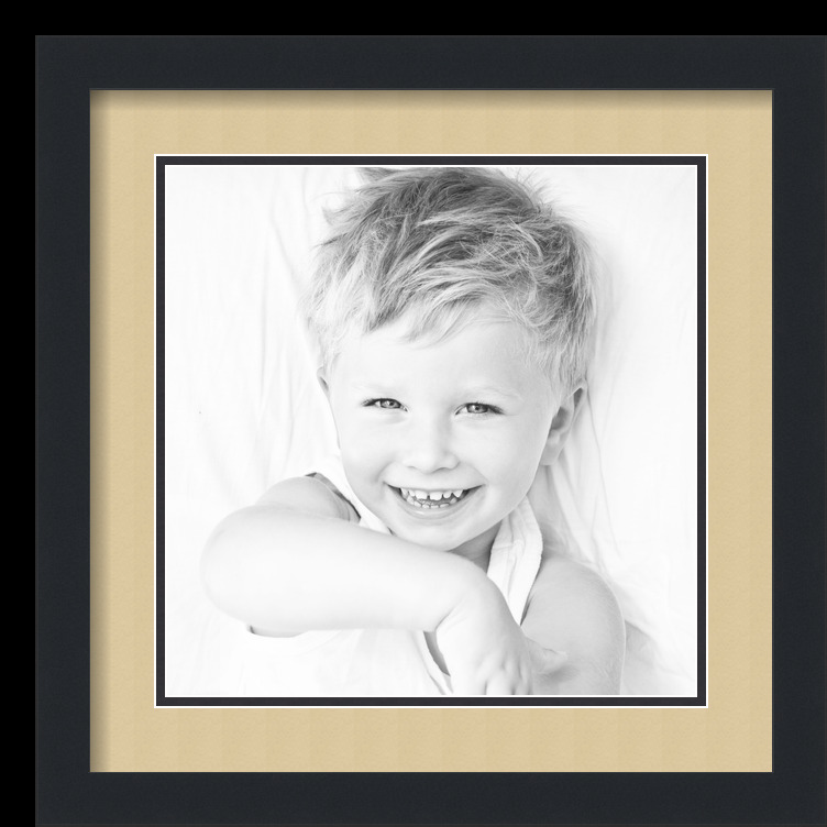 ArtToFrames Matted 16x16 Black Picture Frame with 2" Double Mat, 12x12 Opening - Picture 242 of 497