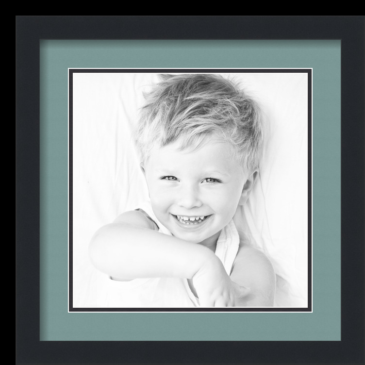 ArtToFrames Matted 16x16 Black Picture Frame with 2" Double Mat, 12x12 Opening - Picture 250 of 497