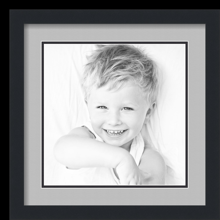 ArtToFrames Matted 16x16 Black Picture Frame with 2" Double Mat, 12x12 Opening - Picture 218 of 497