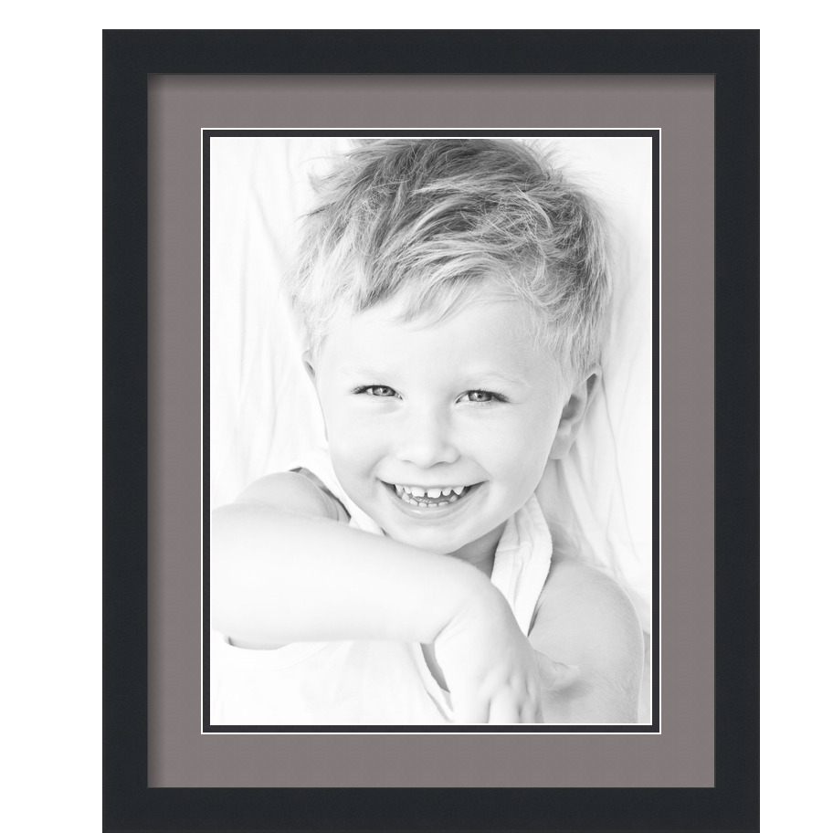 ArtToFrames Cornice portafoto nera opaca 16x20 con doppio tappetino 2", apertura 12x16 - Foto 210 di 497