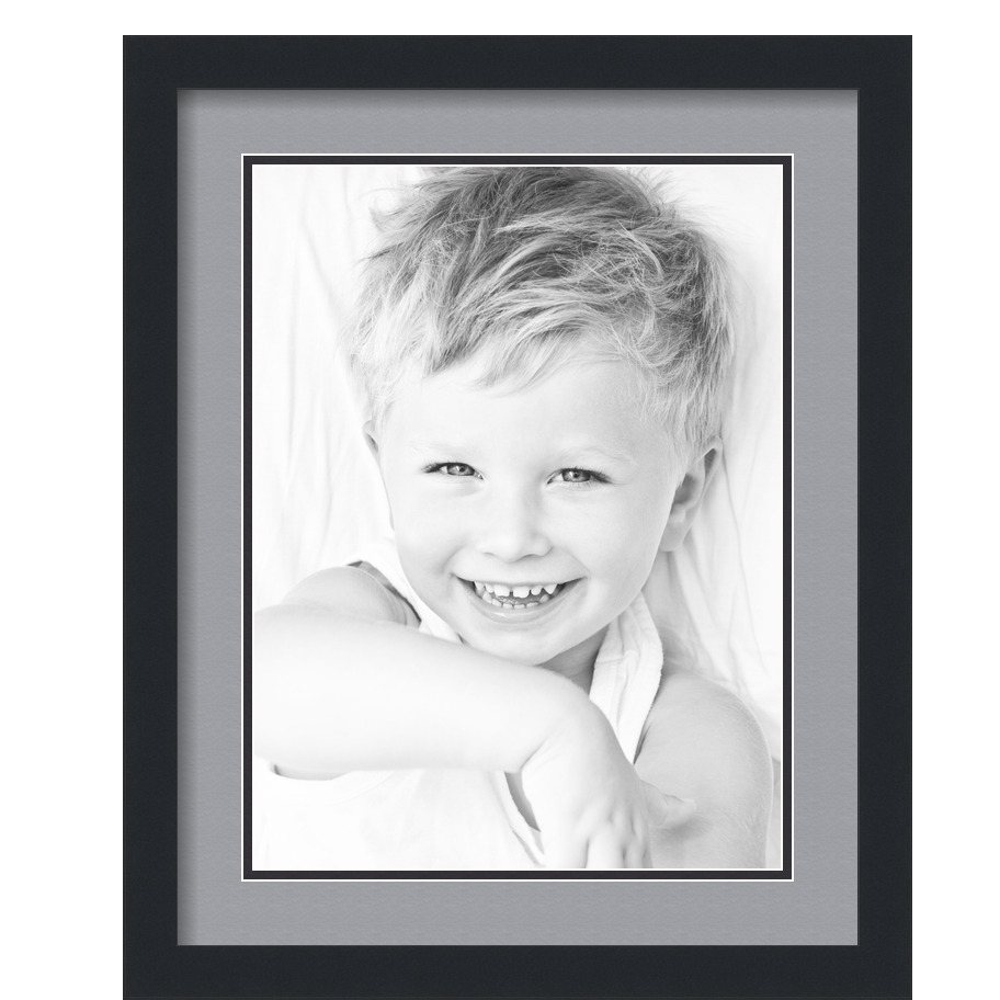 ArtToFrames Cornice portafoto nera opaca 16x20 con doppio tappetino 2", apertura 12x16 - Foto 418 di 497