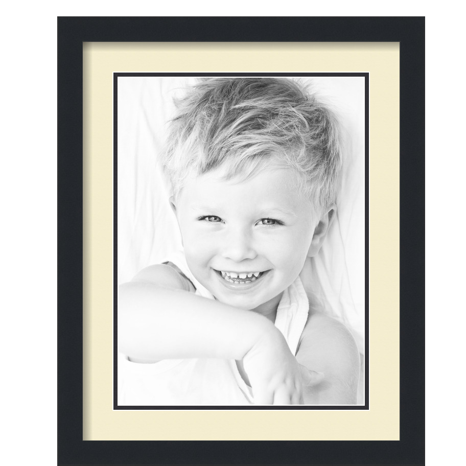 ArtToFrames Cornice portafoto nera opaca 16x20 con doppio tappetino 2", apertura 12x16 - Foto 306 di 497