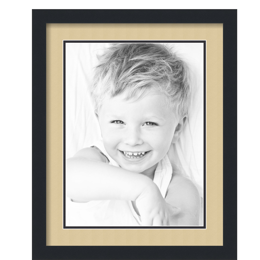 ArtToFrames Cornice portafoto nera opaca 16x20 con doppio tappetino 2", apertura 12x16 - Foto 242 di 497