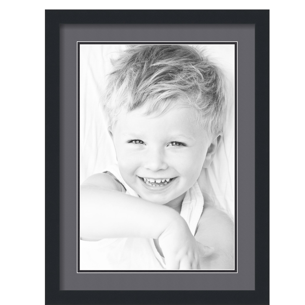 Marco de foto negro enmarañado ArtToFrames 17x23 con alfombra doble de 2", apertura de 13x19 - Imagen 202 de 497