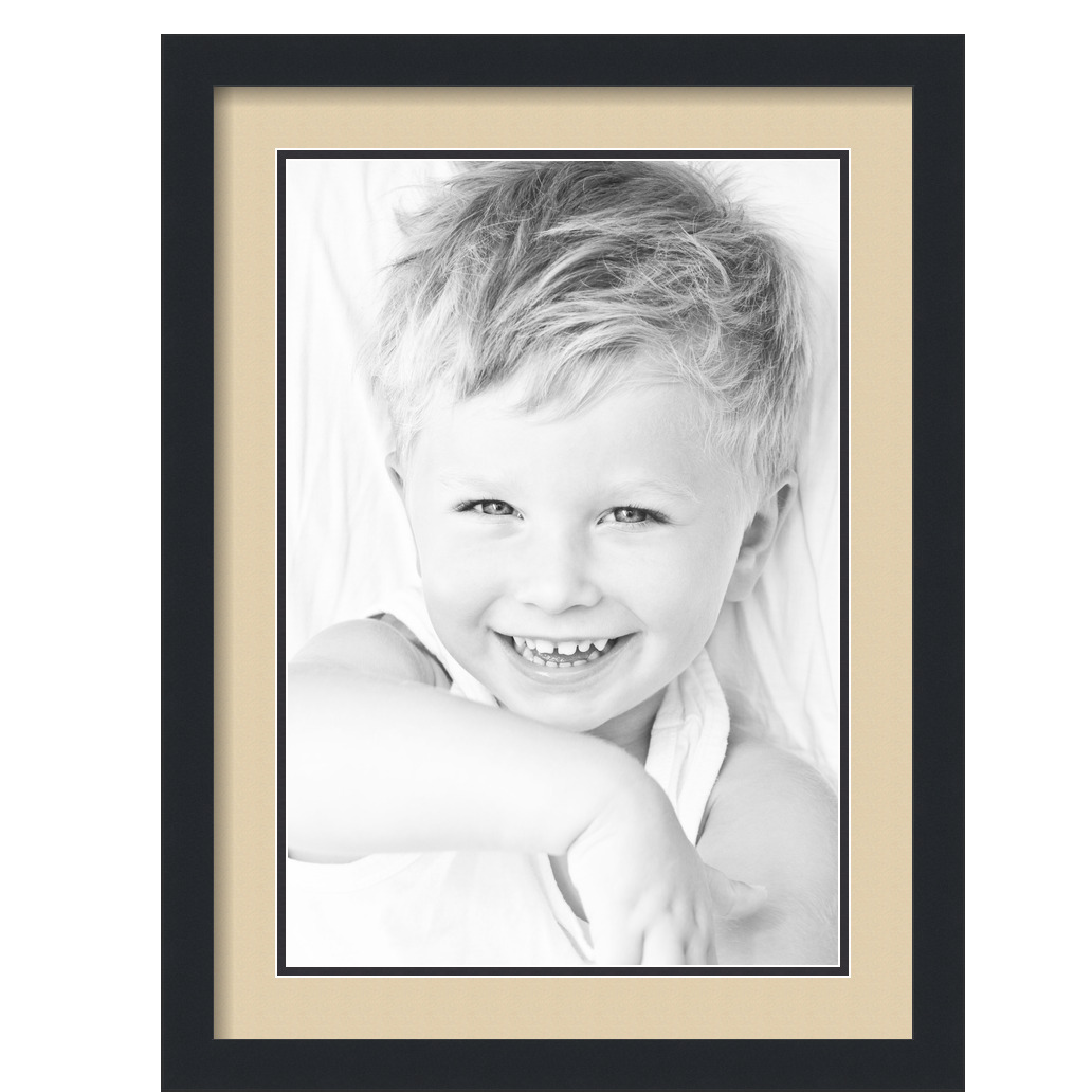 Marco de foto negro enmarañado ArtToFrames 17x23 con alfombra doble de 2", apertura de 13x19 - Imagen 178 de 497