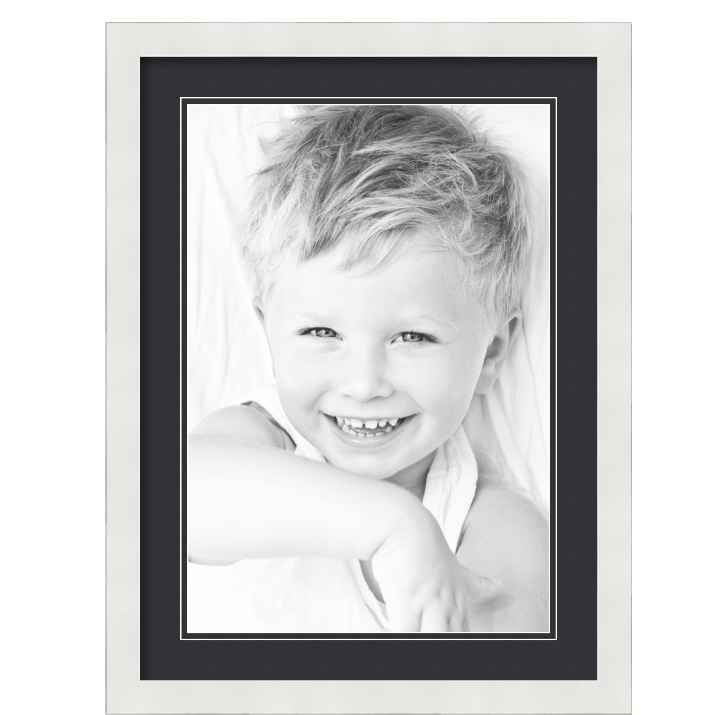ArtToFrames Matted 17x23 White Picture Frame with 2" Double Mat, 13x19 Opening eBay