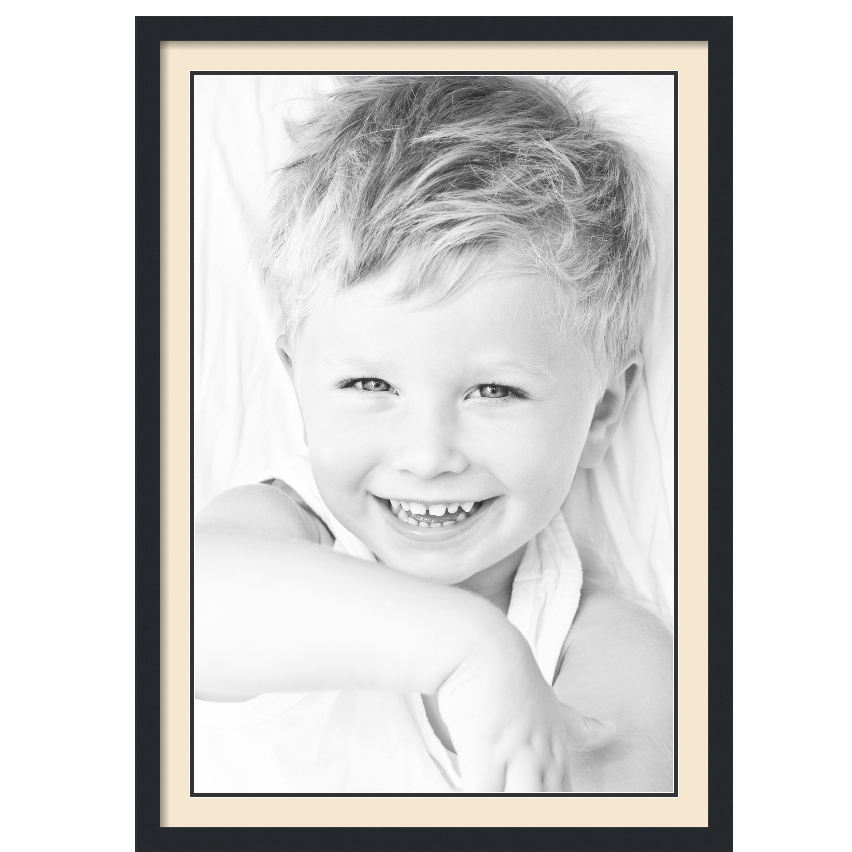 ArtToFrames Matted 28x40 Black Picture Frame with 2" Double Mat, 24x36 Opening - Picture 266 of 497