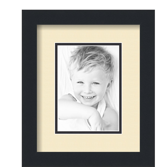 ArtToFrames Matted 9x11 Black Picture Frame with 2" Double Mat, 5x7 Opening - Picture 274 of 497
