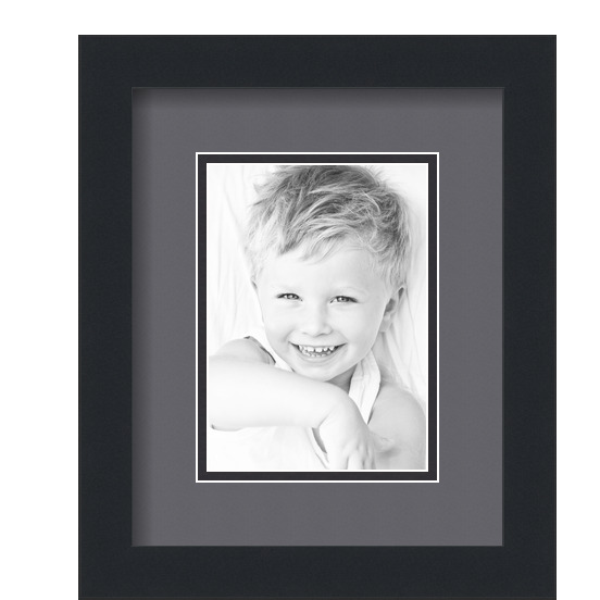 ArtToFrames Matted 9x11 Black Picture Frame with 2" Double Mat, 5x7 Opening - Picture 202 of 497