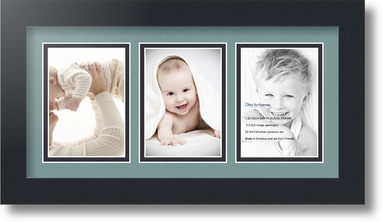 ArtToFrames Collage Mat Picture Photo Frame 3 3.5x5