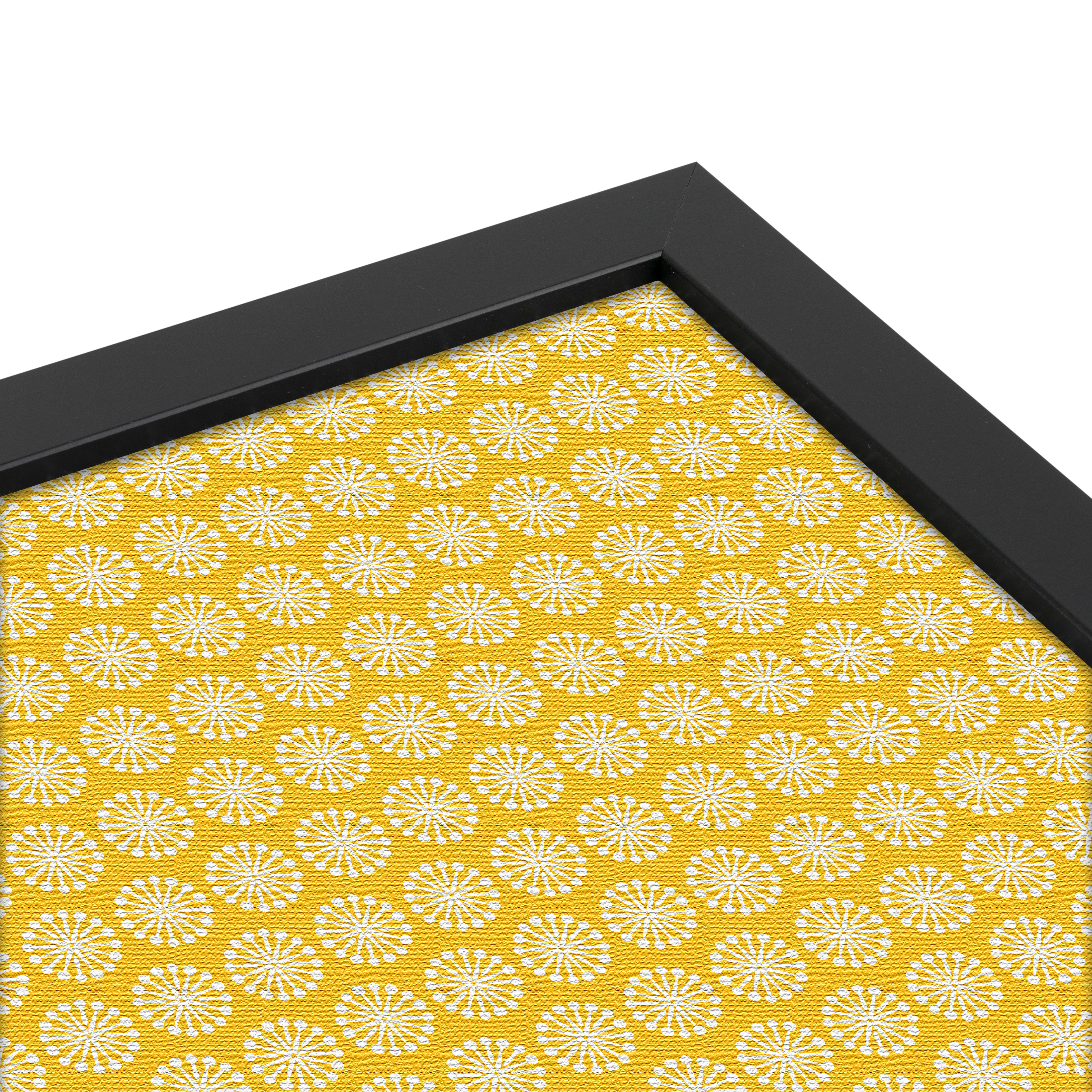 ArtToFrames Custom Cork Bulletin Board Floral Framed in Satin Black - Picture 18 of 48