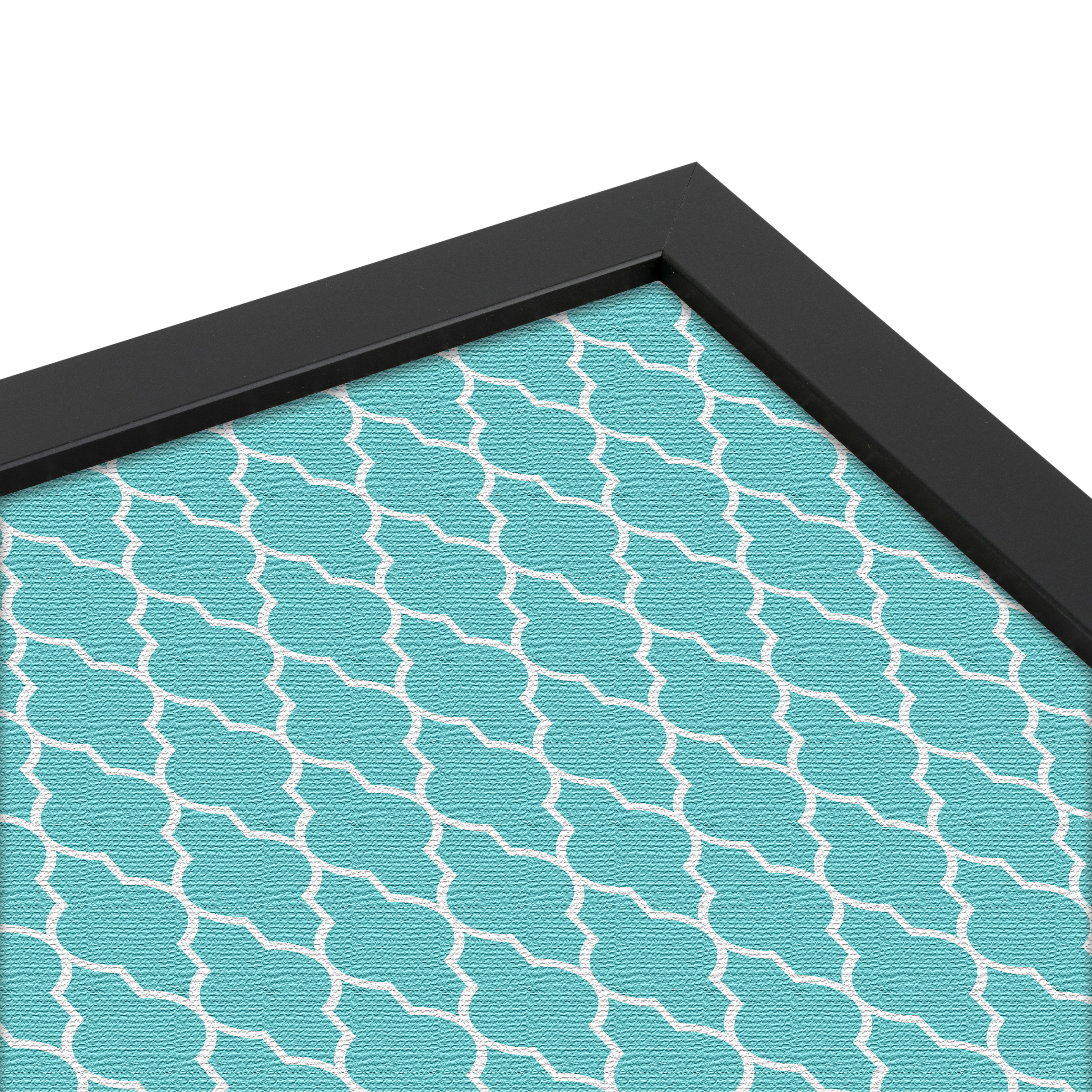 ArtToFrames Custom Cork Bulletin Board Quatrefoil Framed in Satin Black - Picture 11 of 91