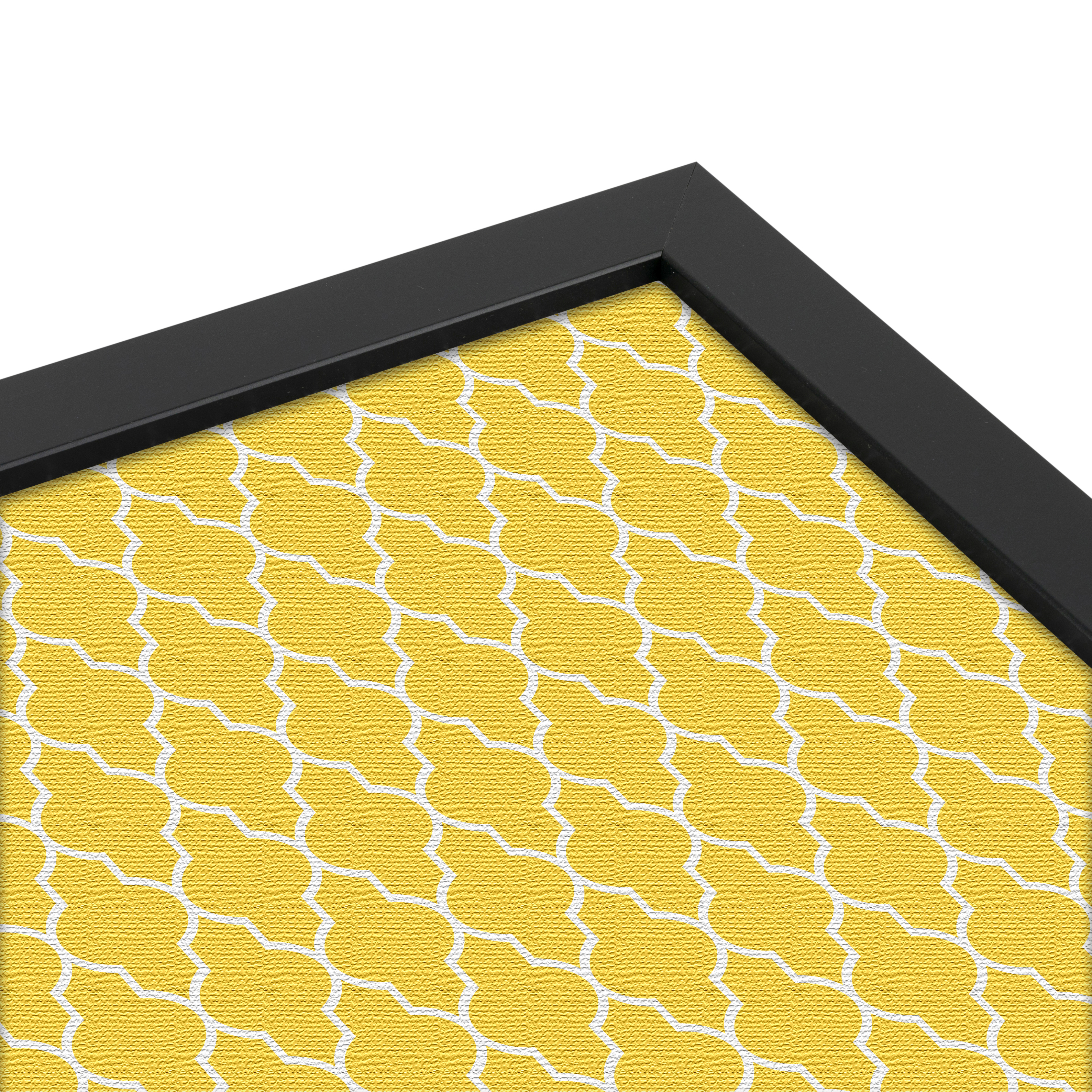 ArtToFrames Custom Cork Bulletin Board Quatrefoil Framed in Satin Black - Picture 18 of 91