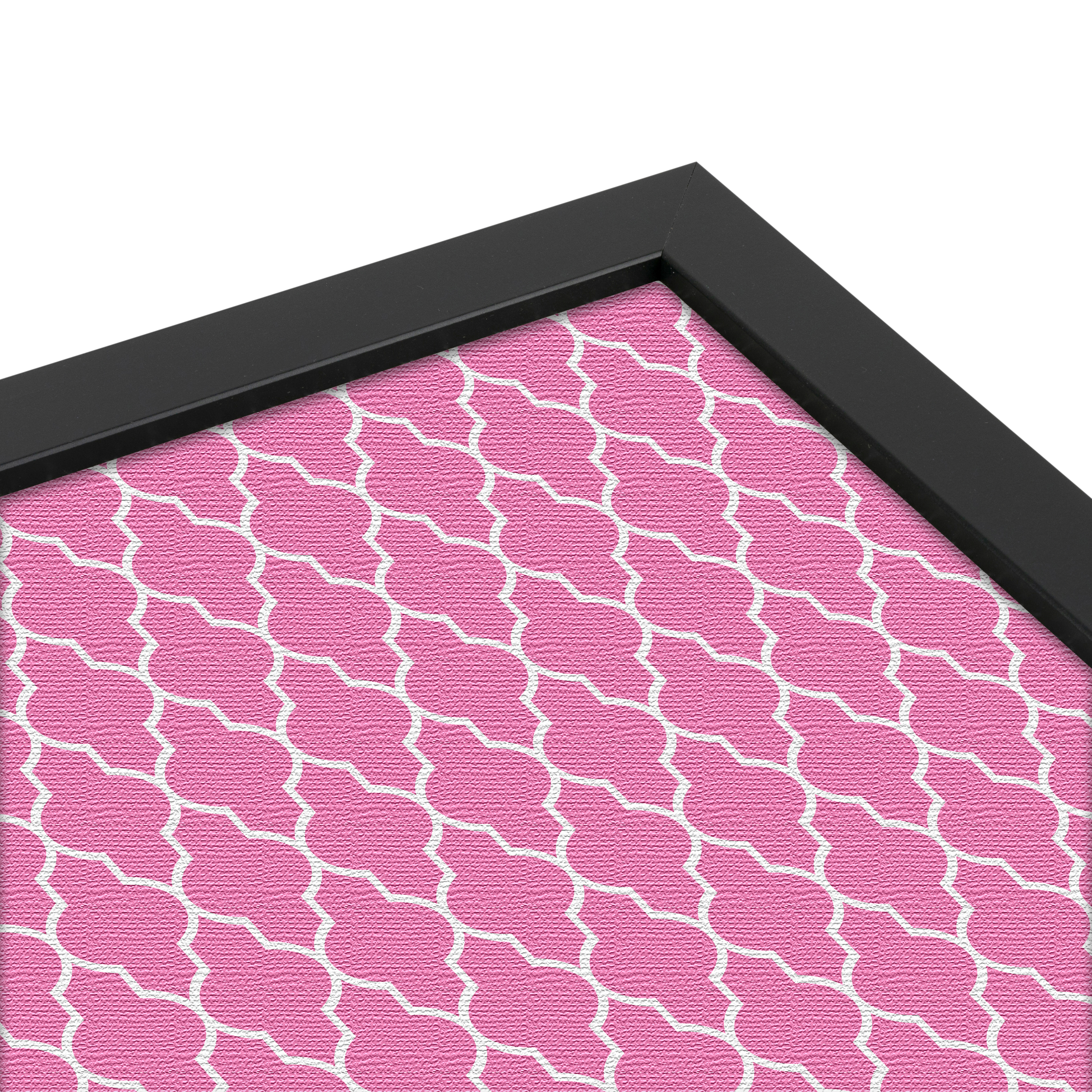 ArtToFrames Custom Cork Bulletin Board Quatrefoil Framed in Satin Black - Picture 36 of 91