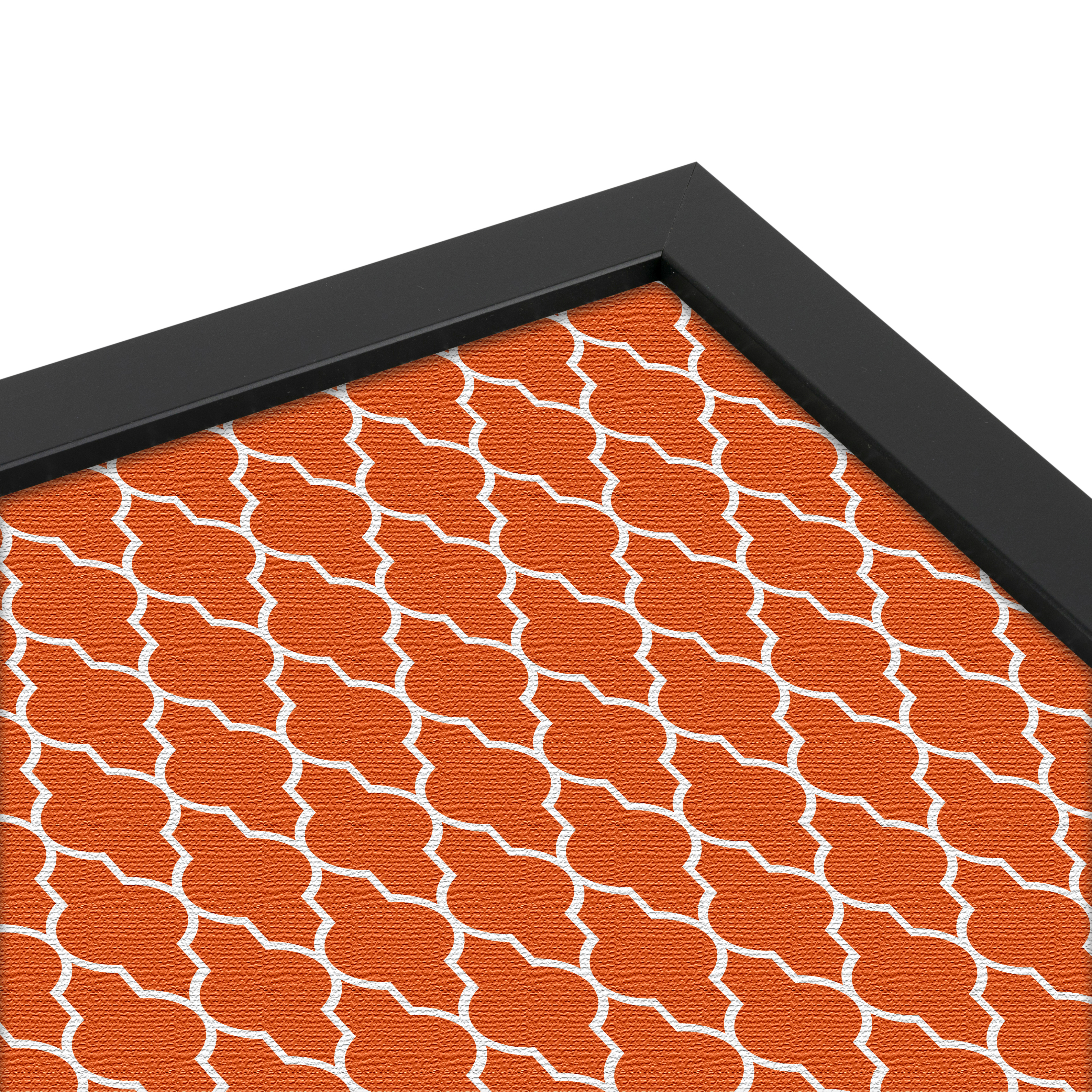 ArtToFrames Custom Cork Bulletin Board Quatrefoil Framed in Satin Black - Picture 55 of 91