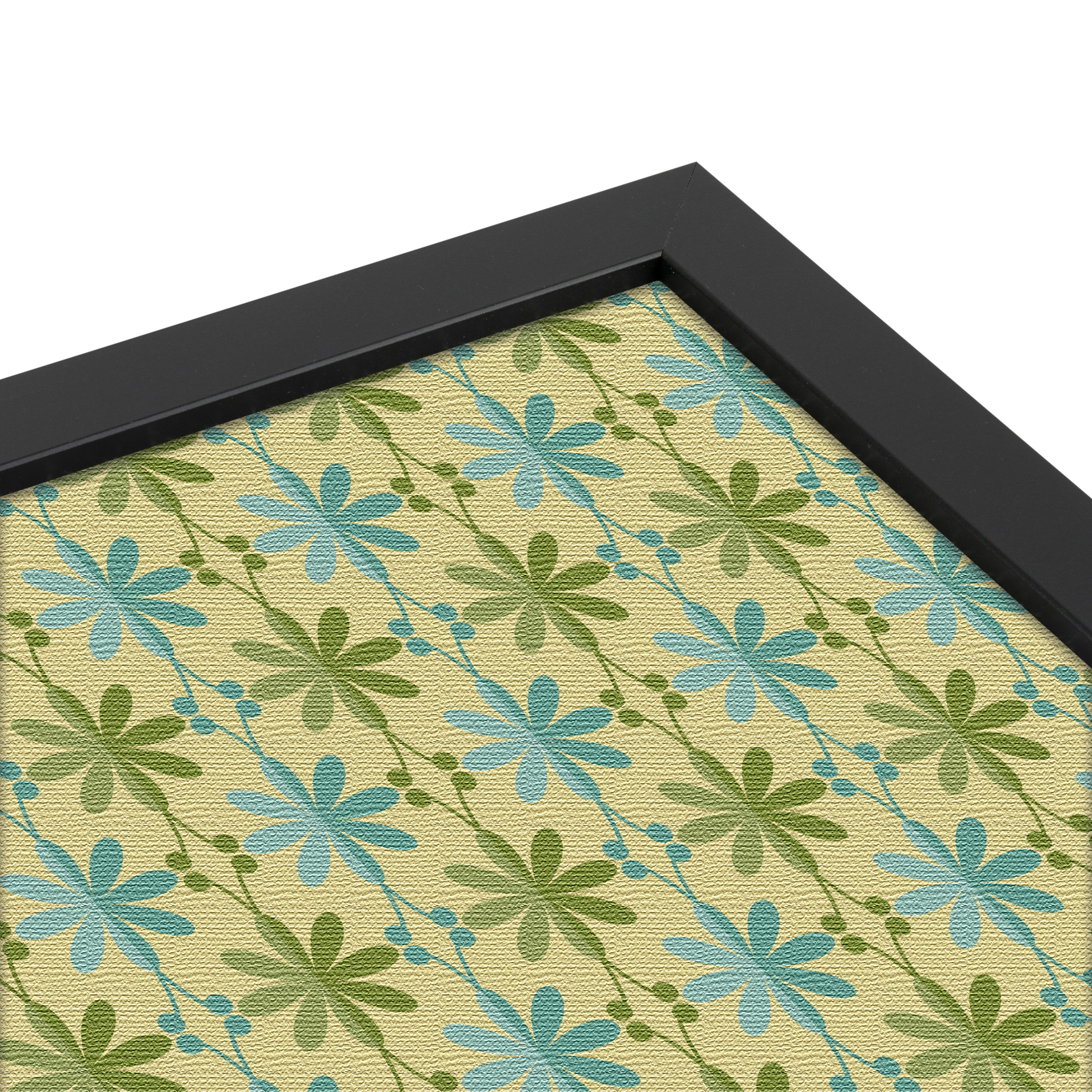 ArtToFrames Custom Cork Bulletin Board With Quatrefoil Frame – Satin Black Finish