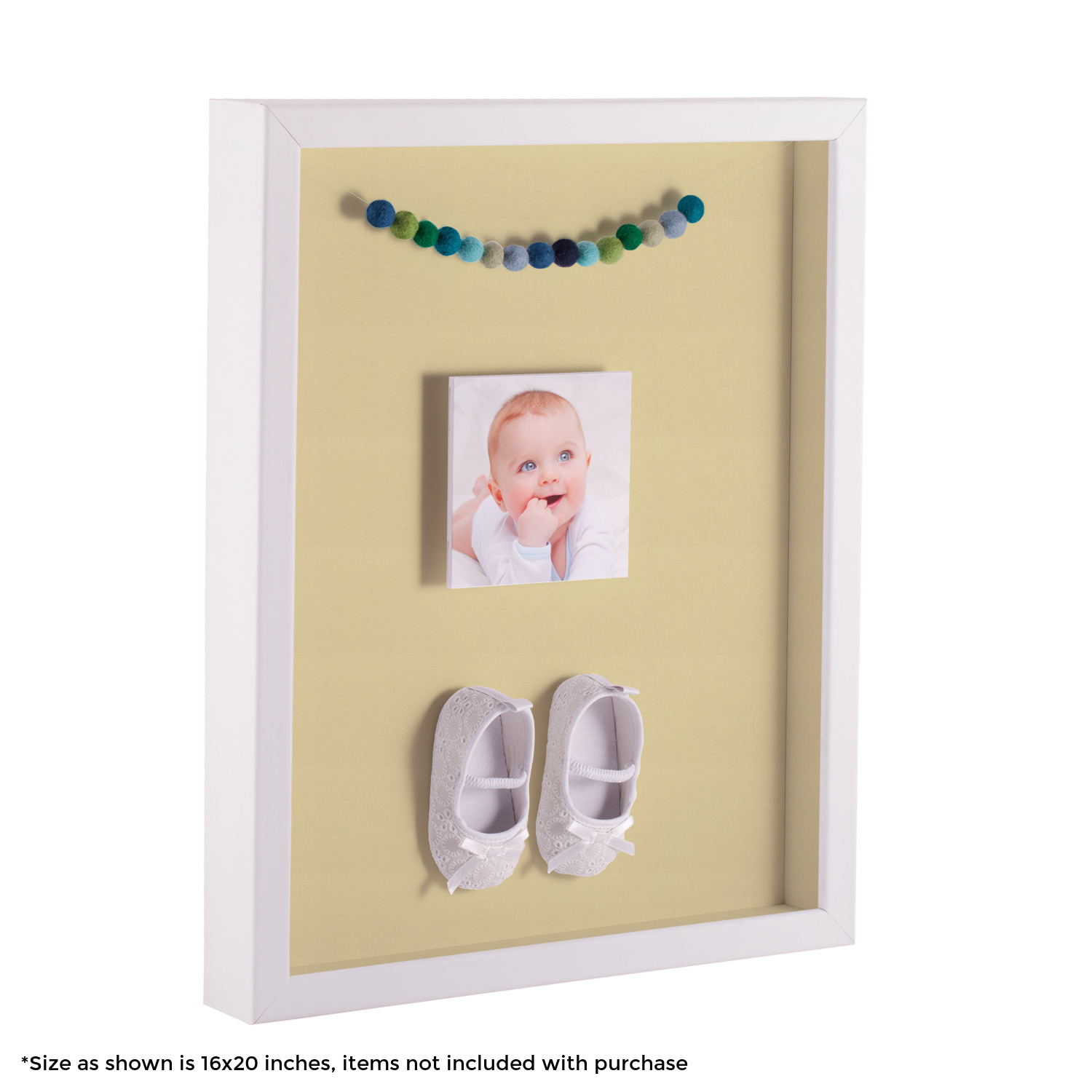 ArtToFrames 10x20" Shadow Box Frame, Framed in White, Various Colors