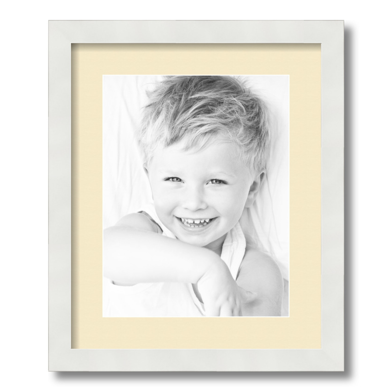 ArtToFrames Matted 14x17 White Picture Frame with 2" Mat, 10x13 Opening 3966