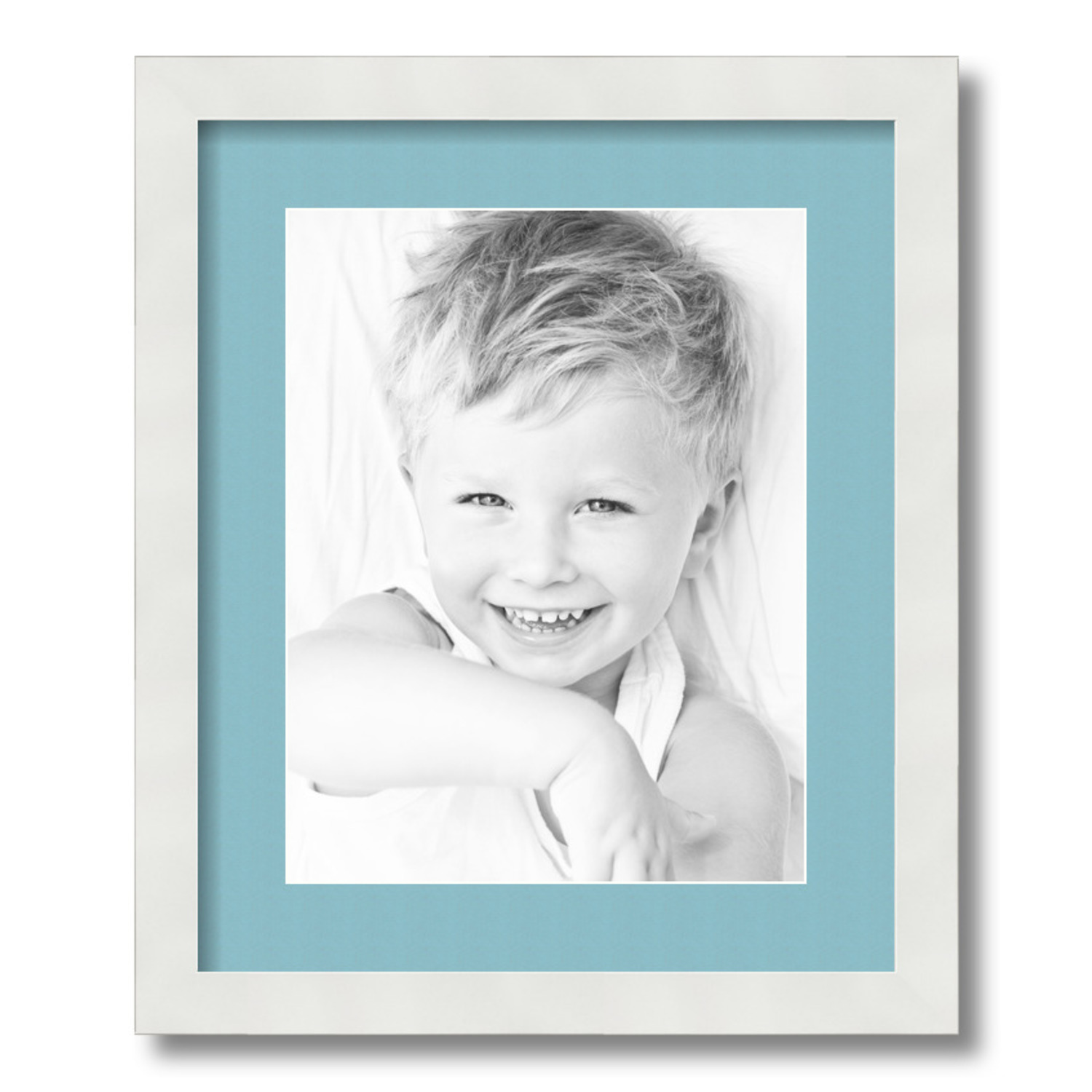 ArtToFrames Matted 14x17 White Picture Frame with 2" Mat, 10x13 Opening 3966