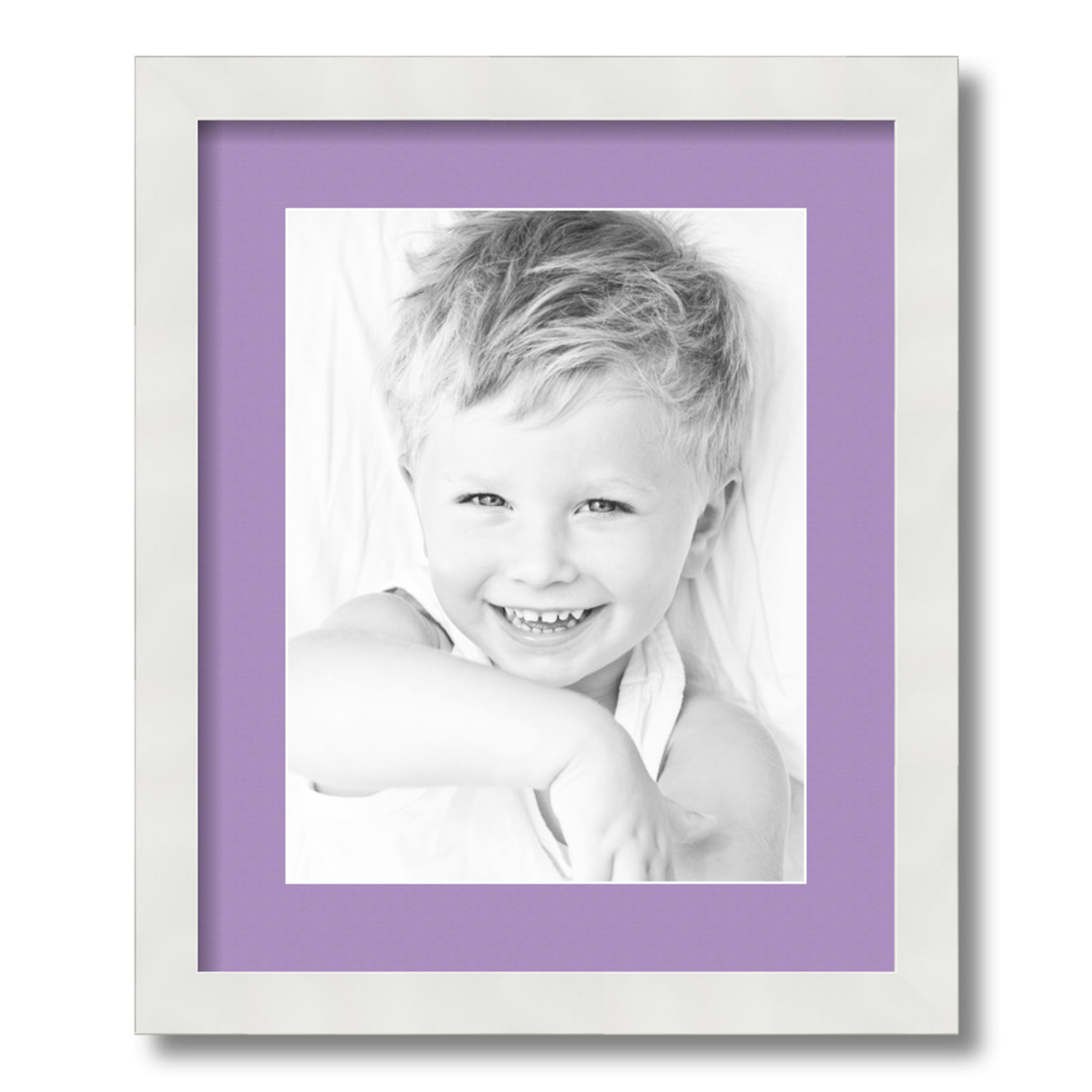 ArtToFrames Matted 14x17 White Picture Frame with 2" Mat, 10x13 Opening 3966