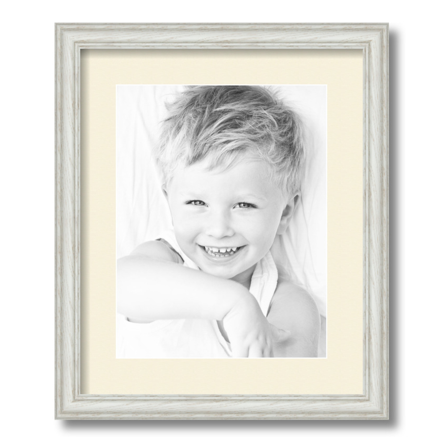 ArtToFrames Matted 14x17 White Picture Frame with 2" Mat, 10x13 Opening 4098