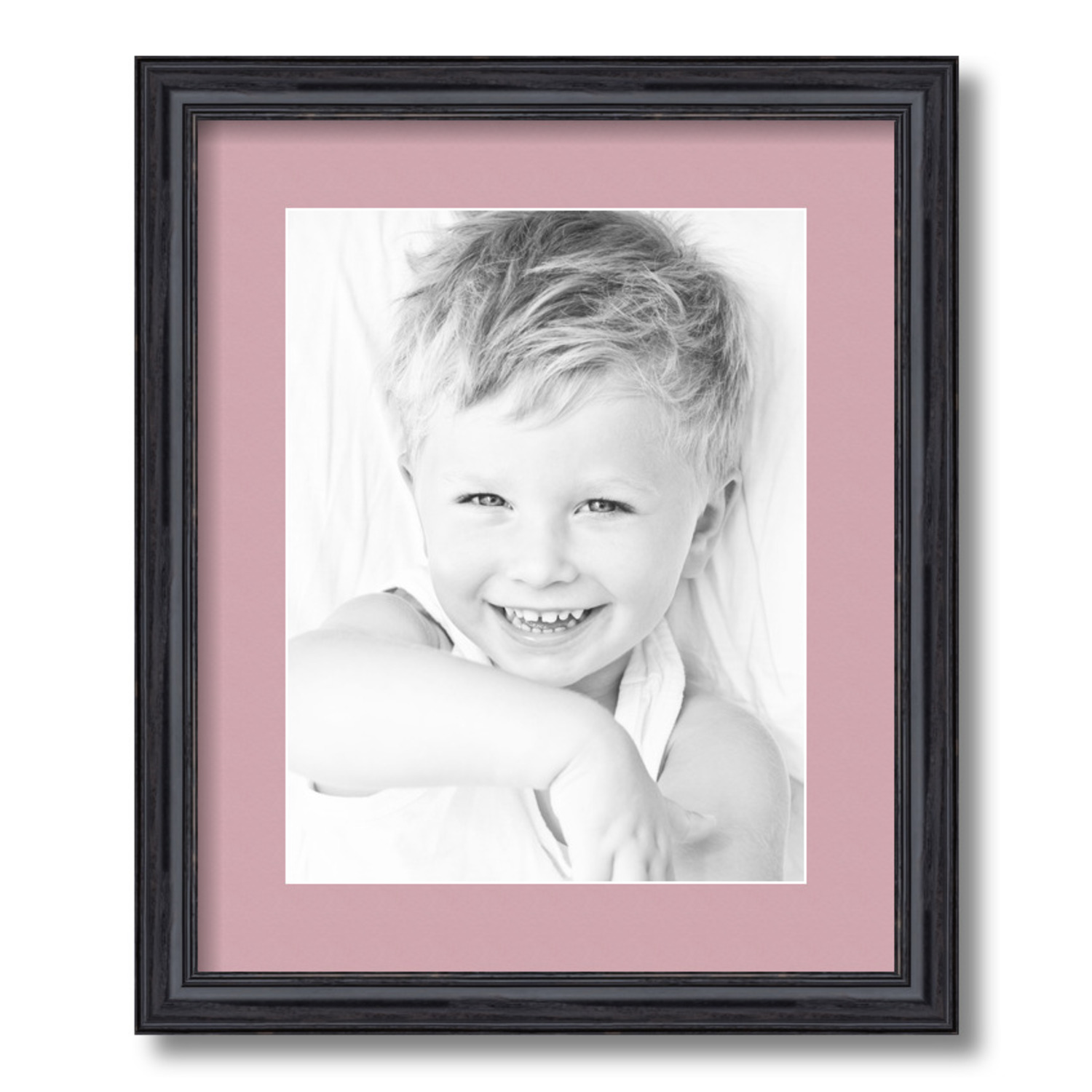 ArtToFrames Matted 14x17 Black Picture Frame with 2" Mat, 10x13 Opening 4083