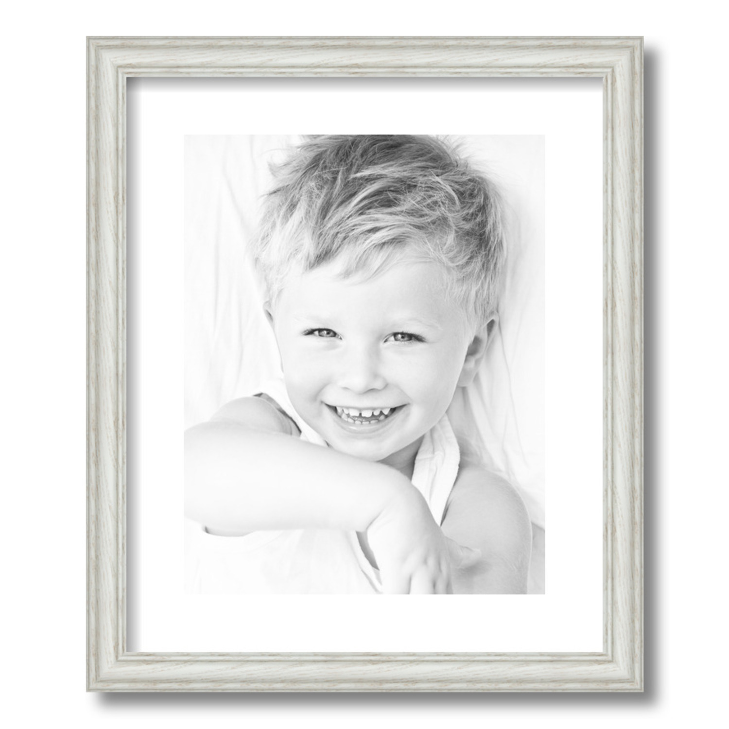 ArtToFrames Matted 15x18 White Picture Frame with 2" Mat, 11x14 Opening 4098