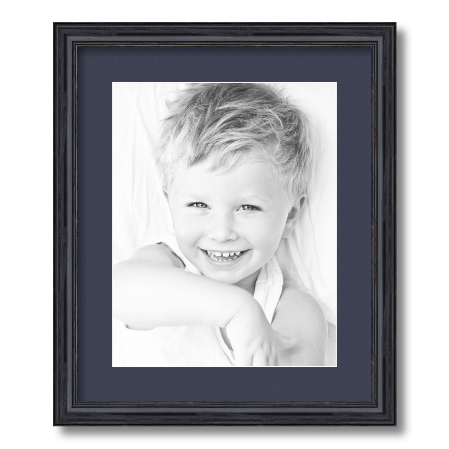 ArtToFrames Matted 15x18 Black Picture Frame with 2" Mat, 11x14 Opening 4083