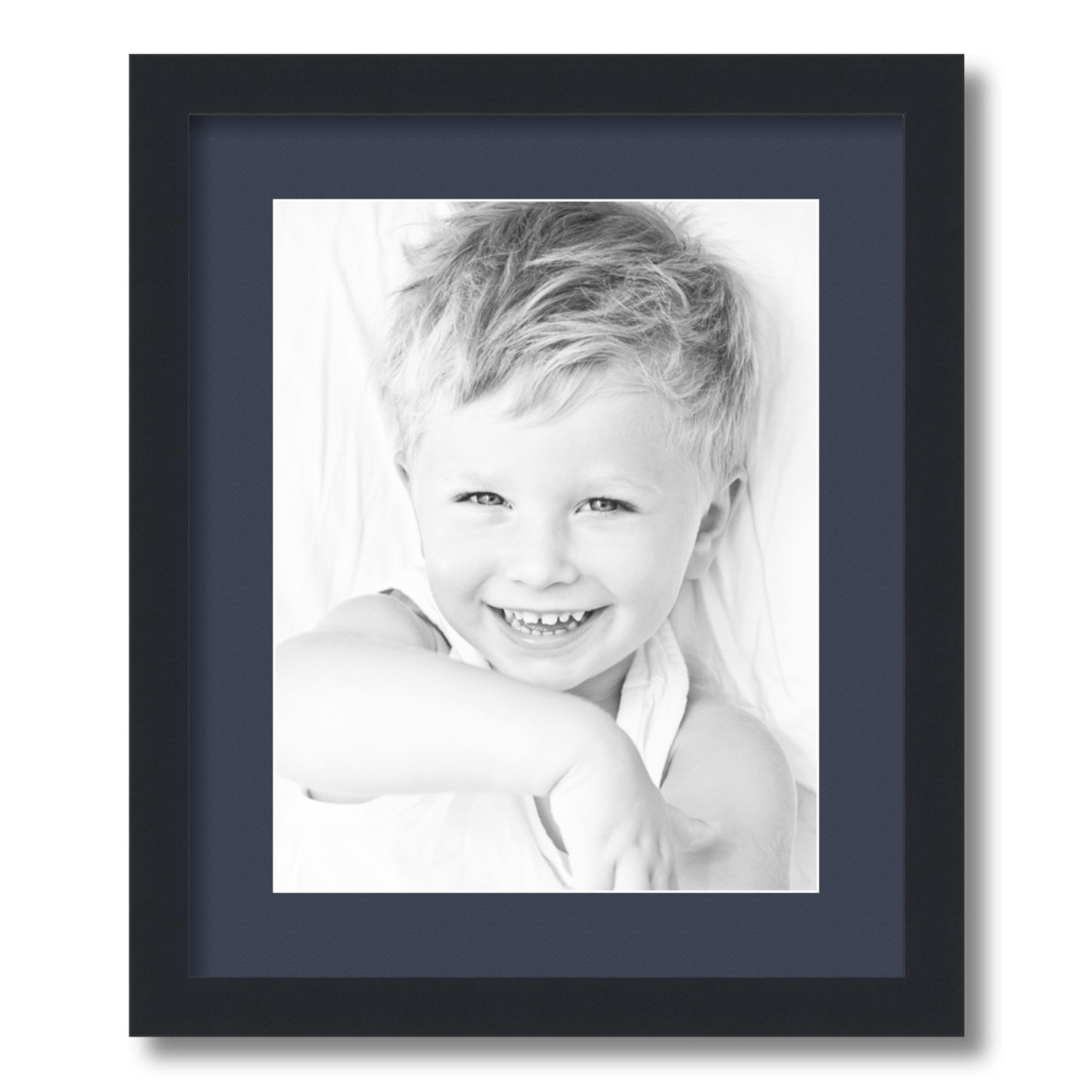 ArtToFrames Matted 15x18 Black Picture Frame with 2" Mat, 11x14 Opening 3926