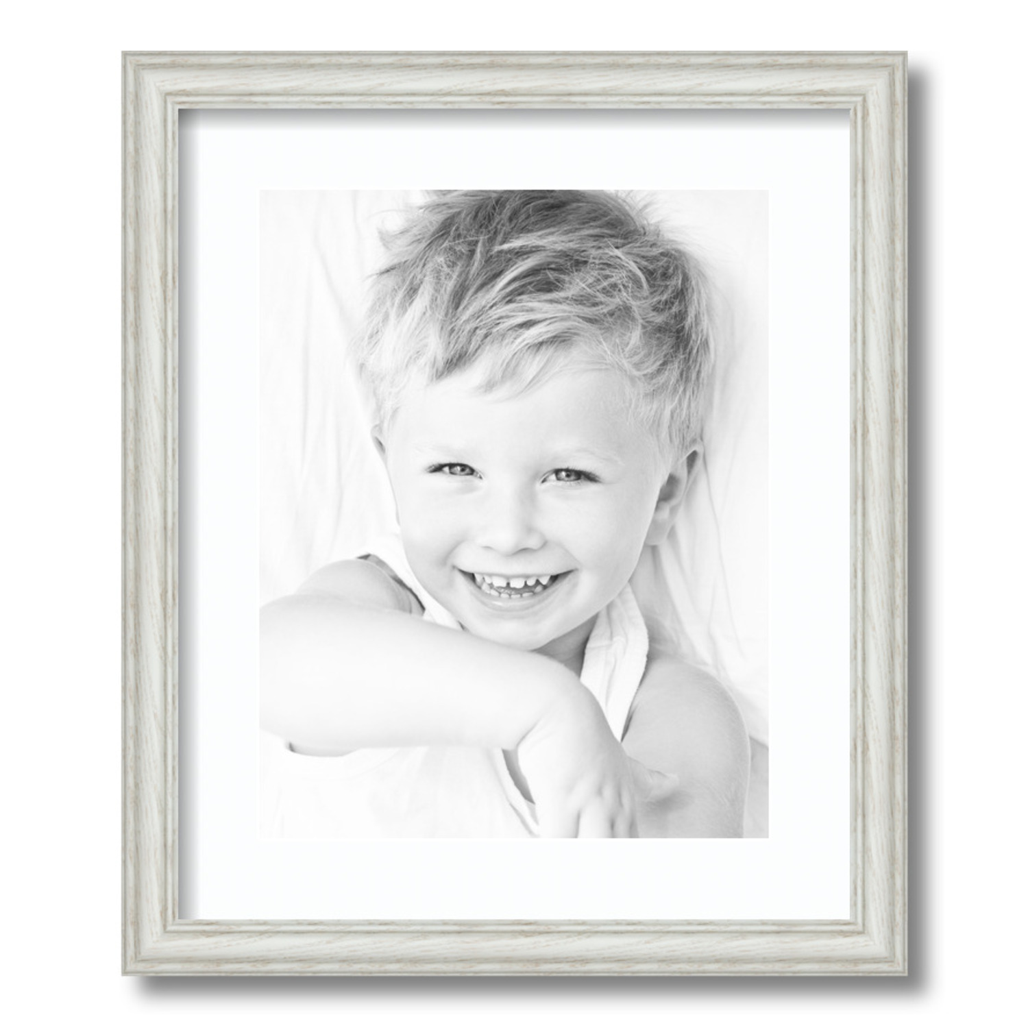 ArtToFrames Matted 15x18 White Picture Frame with 2" Mat, 11x14 Opening 4098