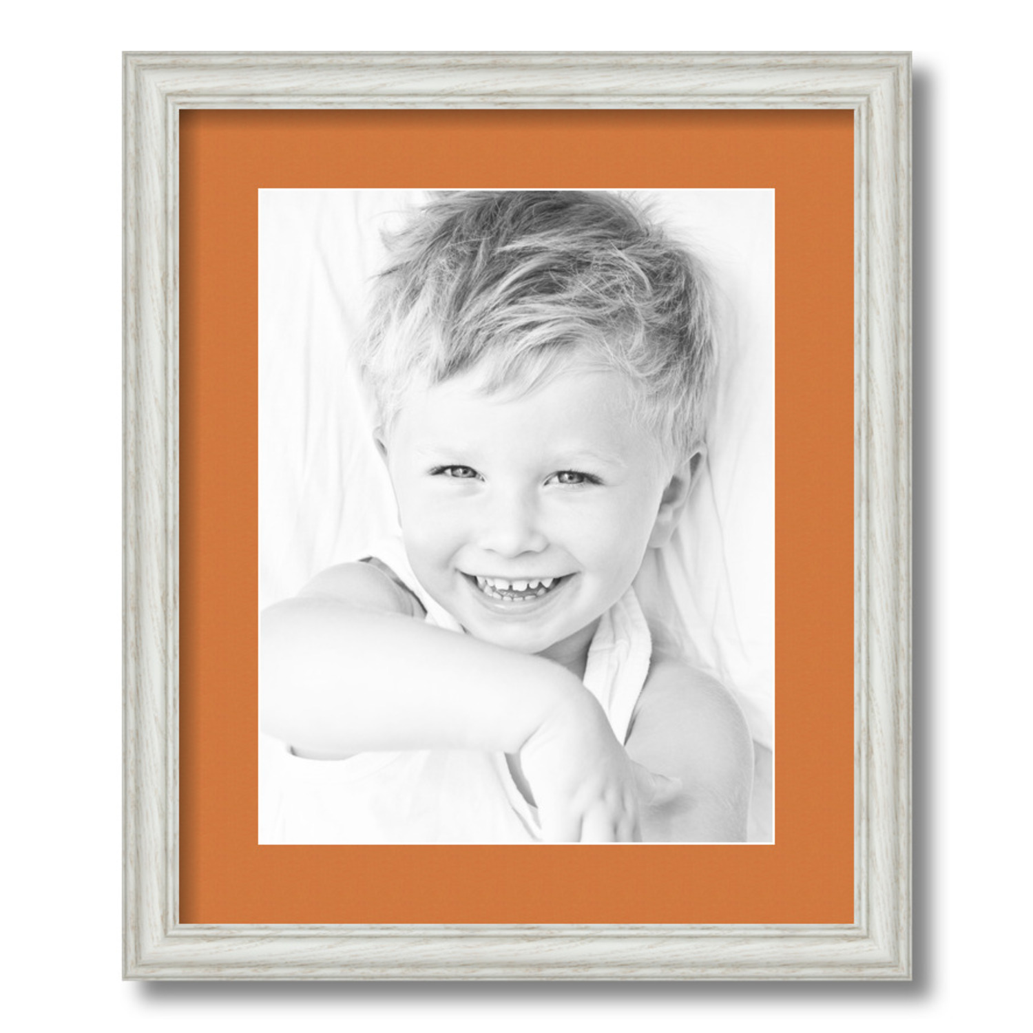 ArtToFrames Matted 15x18 White Picture Frame with 2" Mat, 11x14 Opening 4098