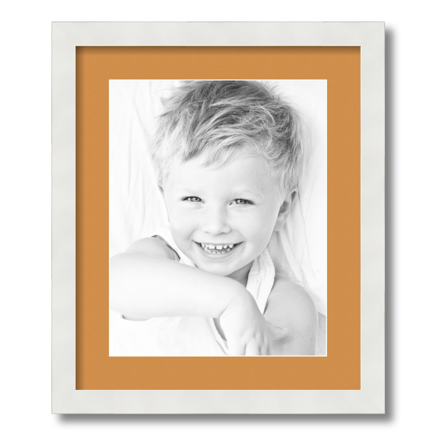 ArtToFrames Matted 15x18 White Picture Frame with 2" Mat, 11x14 Opening 3966