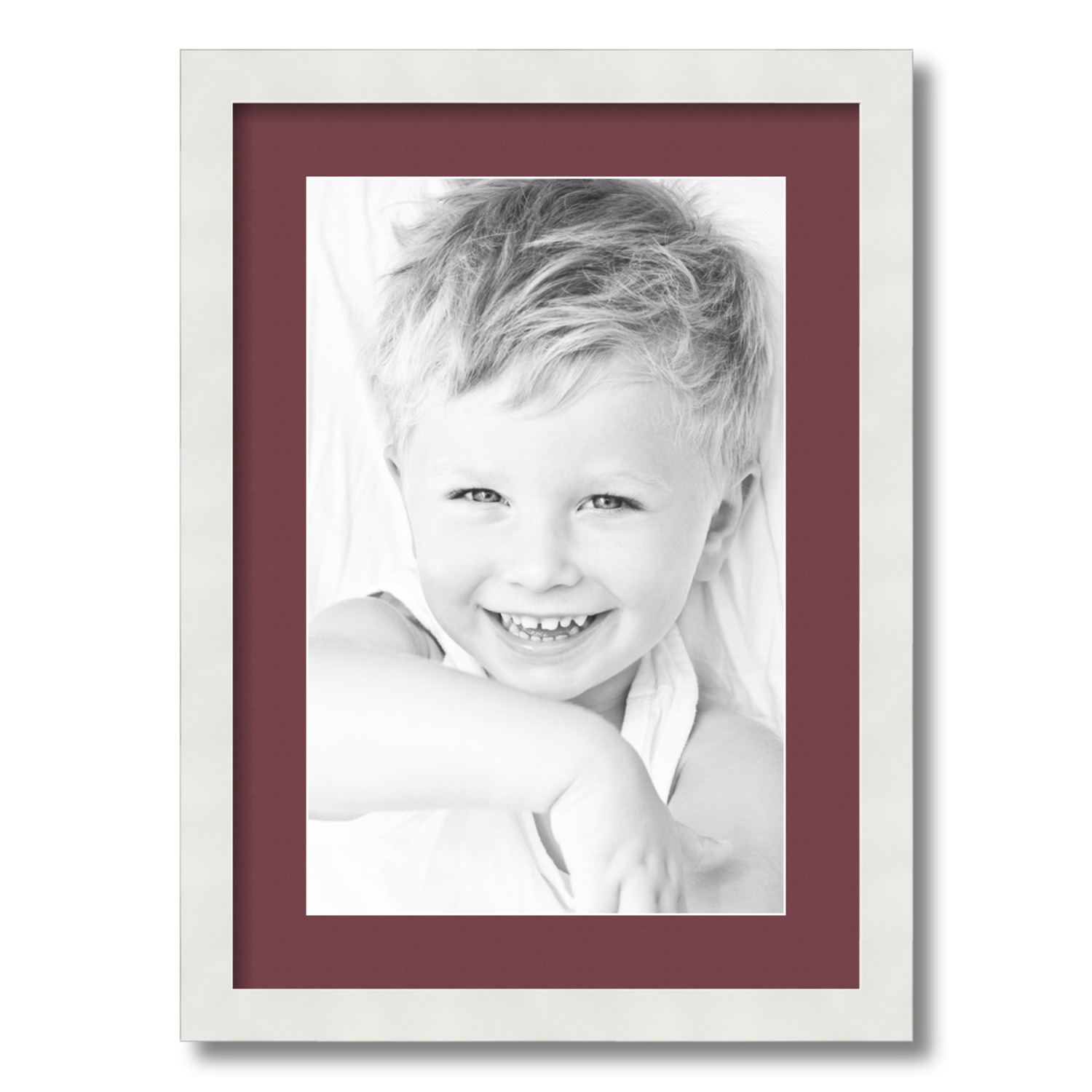 ArtToFrames Matted 15x21 White Picture Frame with 2" Mat, 11x17 Opening 3966